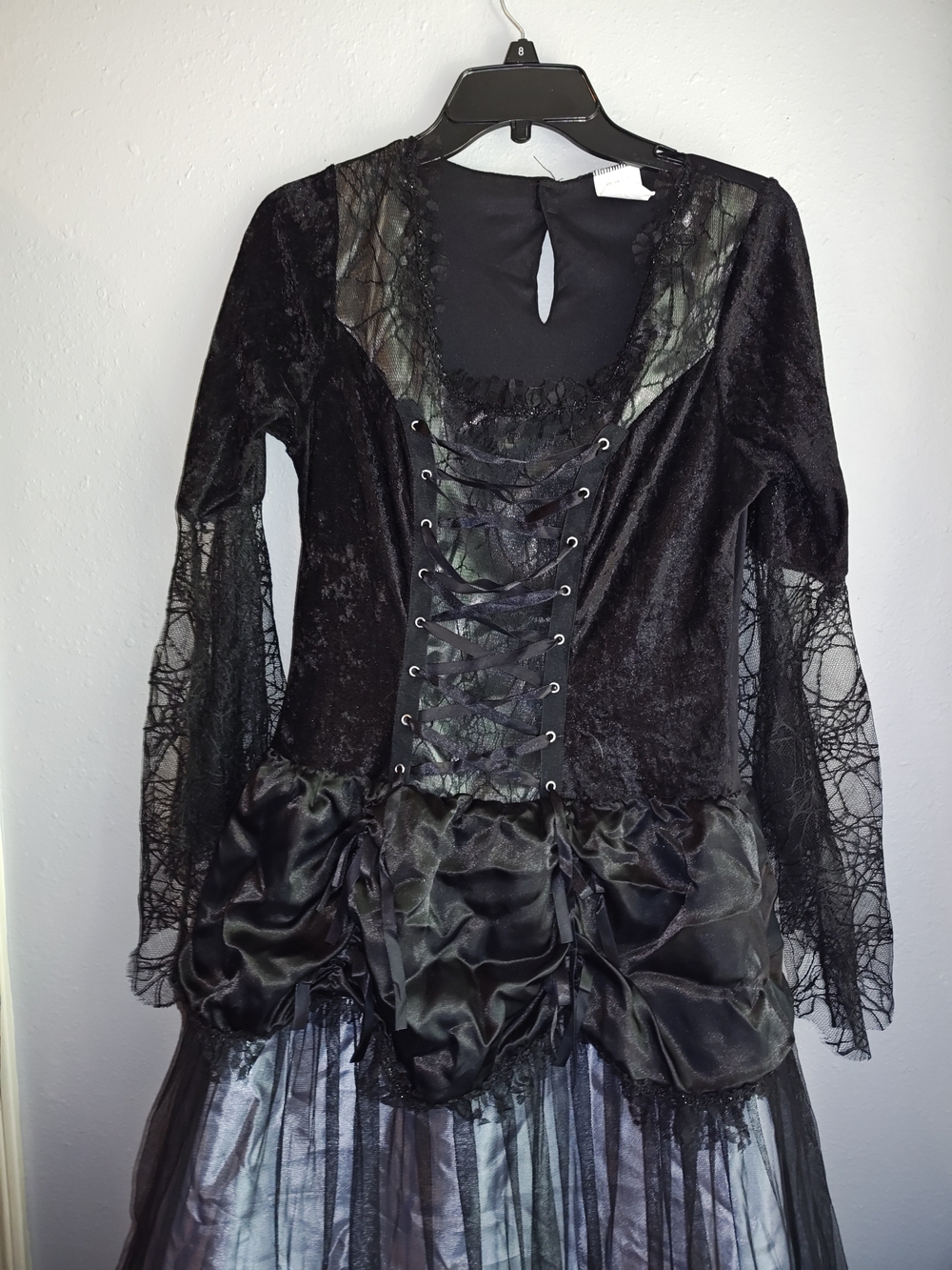 Black Gothic Victorian Halloween Costume - Picture 2 of 4